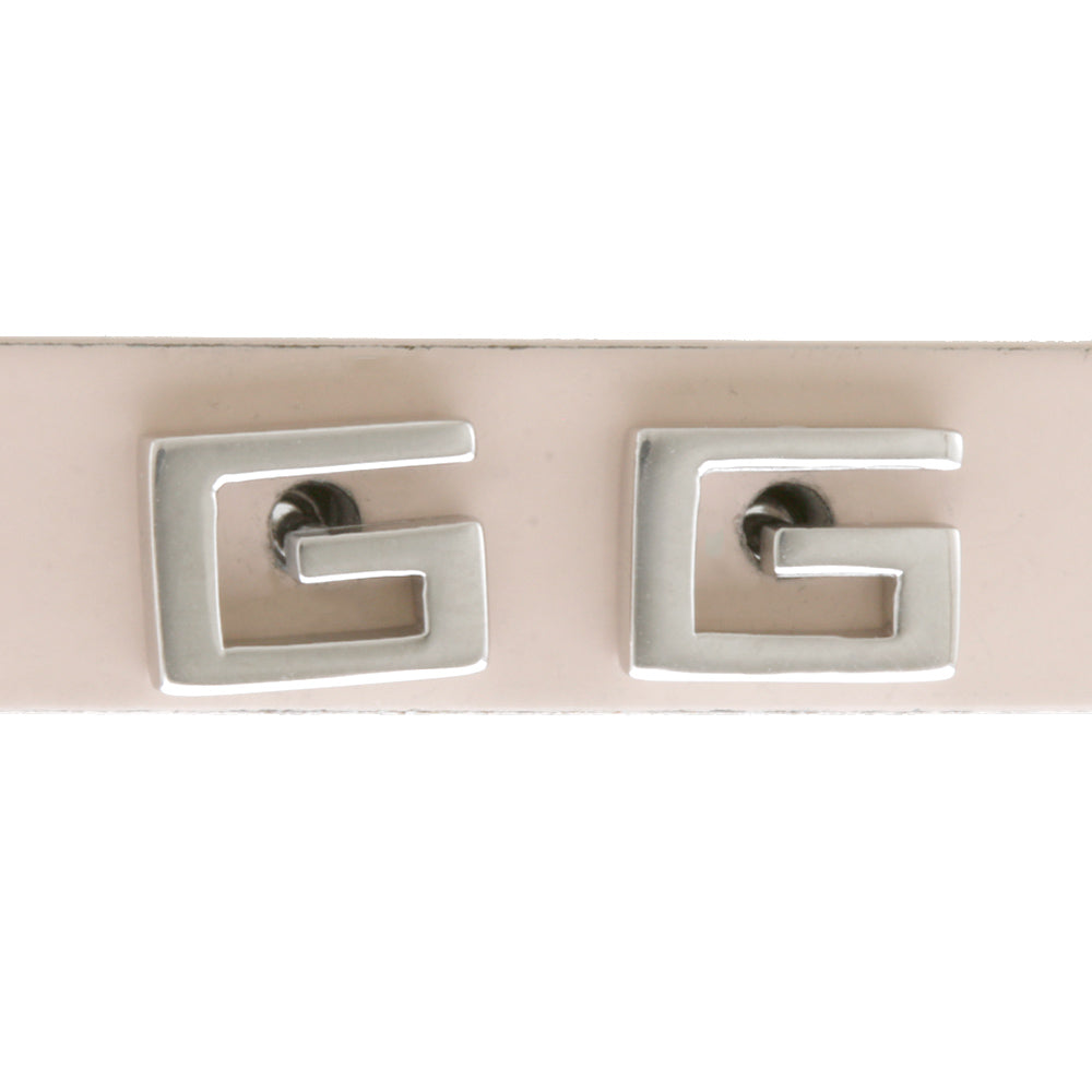 GUCCI グッチ Gロゴ ピアス 18金 K18ホワイトゴールド ユニセックス