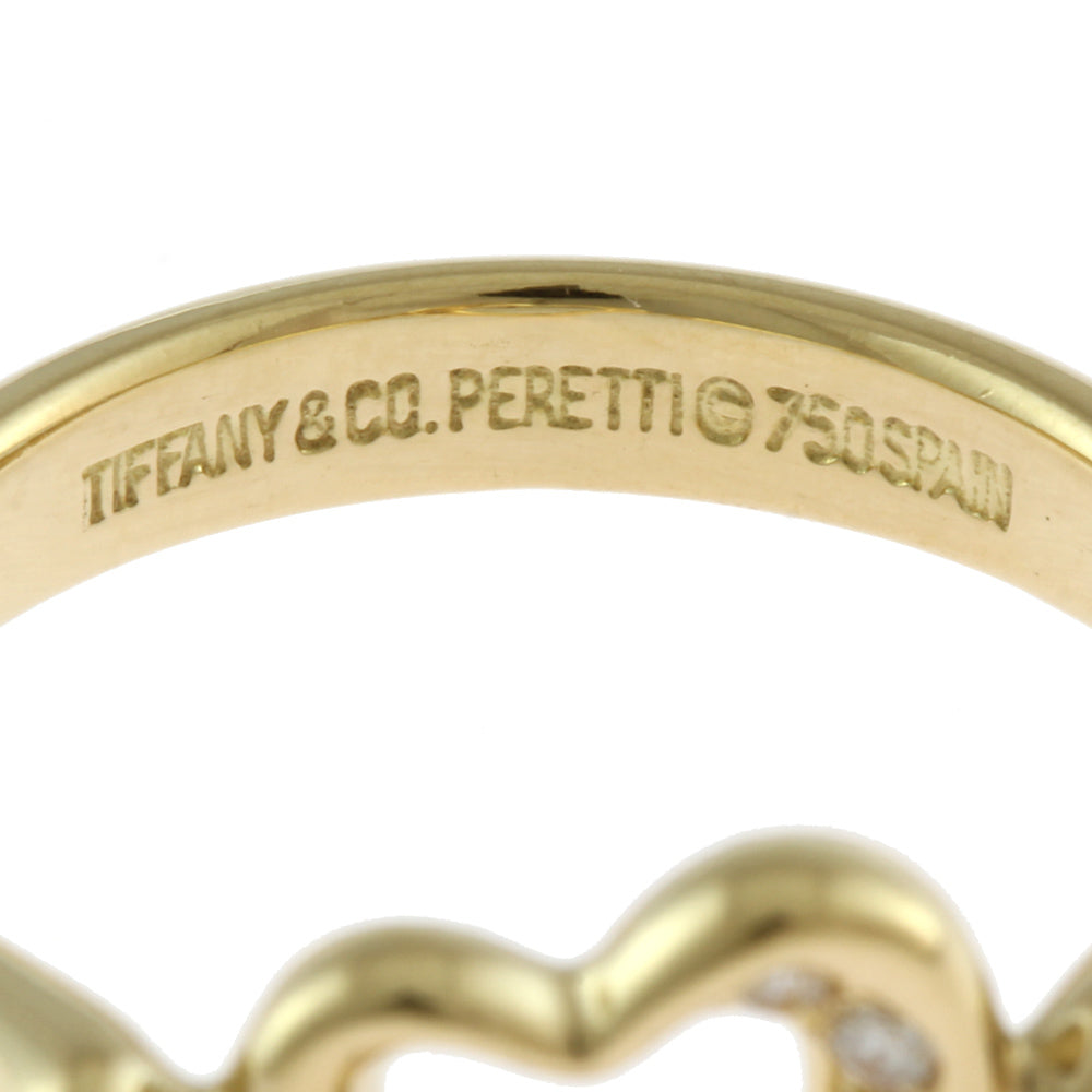 ティファニー オープンハート リング 指輪 ティファニー 10号 18金