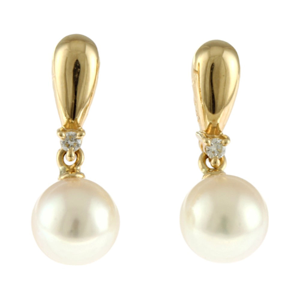 TASAKI タサキ ピアス 18金 K18イエローゴールド ダイヤモンド