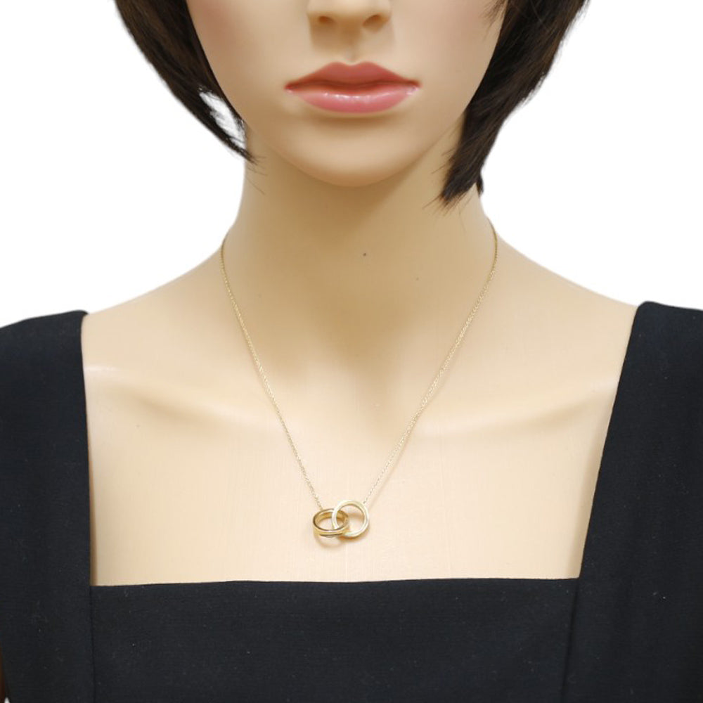 TIFFANY&Co. ティファニー インターロッキング ネックレス 18金 K18