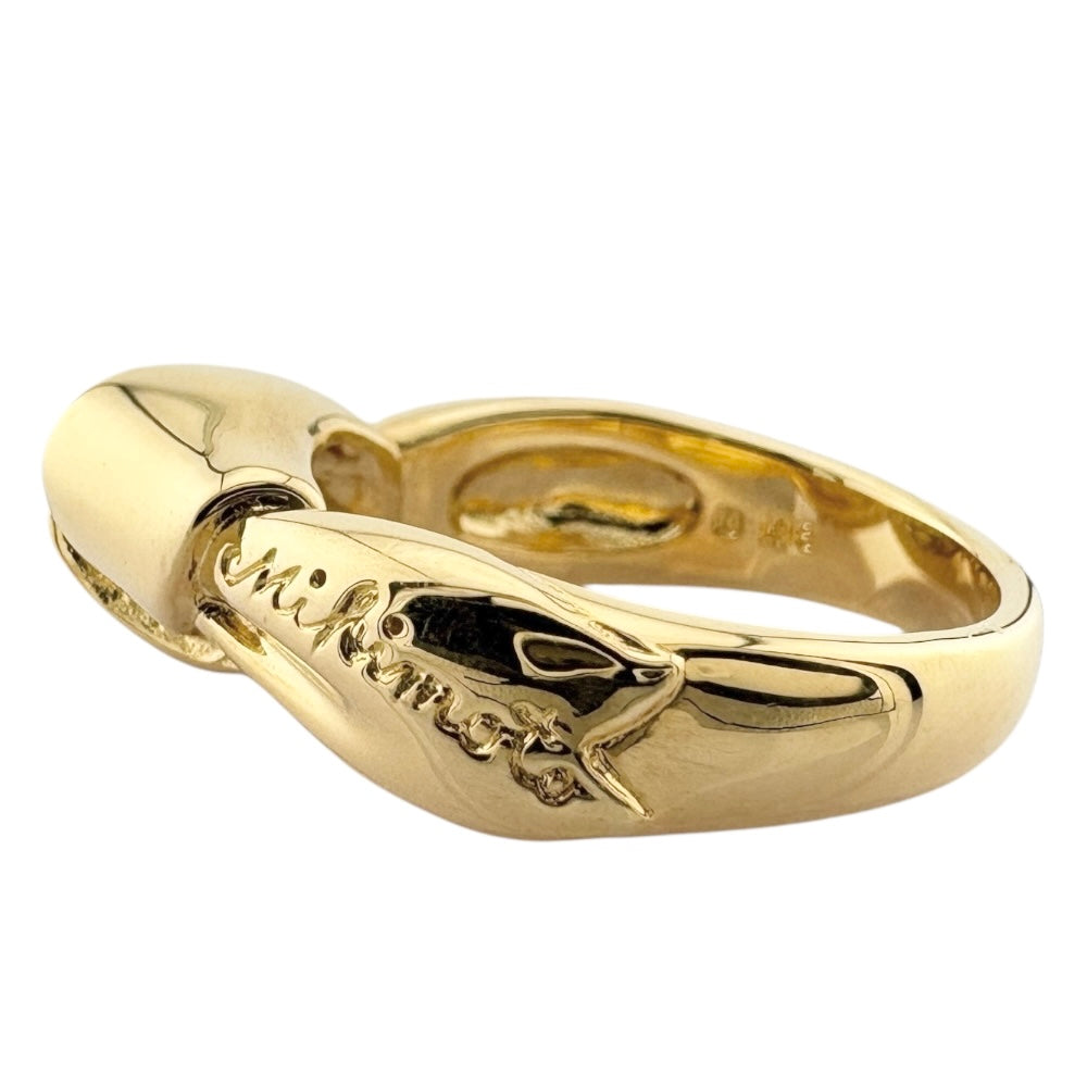 MIKIMOTO ミキモト リング 指輪 11号 18金 K18イエローゴールド