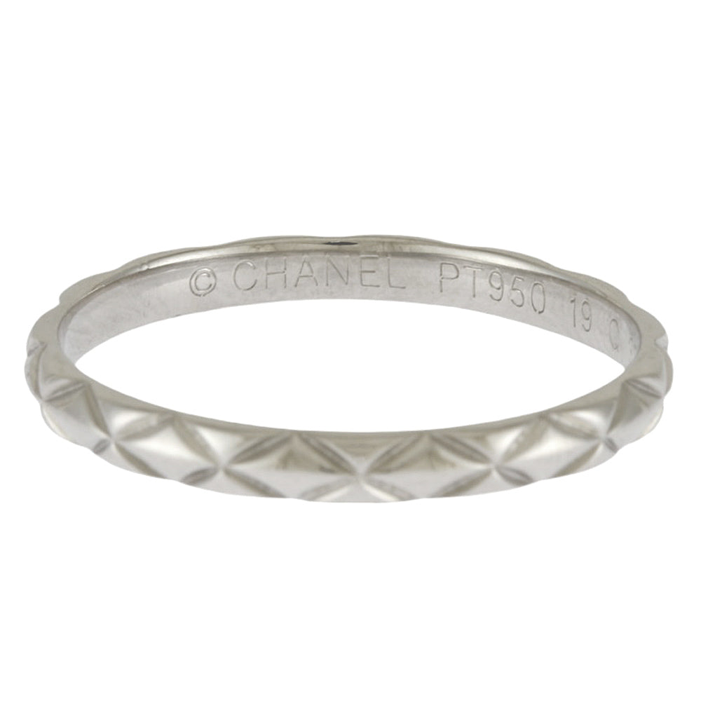 CHANEL シャネル マトラッセ リング 指輪 18号 Pt950プラチナ メンズ