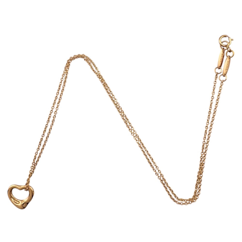 TIFFANY&Co. ティファニー オープンハート ネックレス 18金 K18ピンク