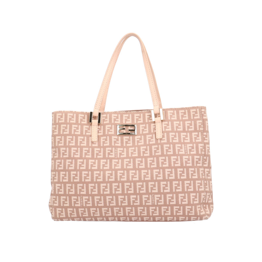 FENDI フェンディ ズッキーノ トートバッグ キャンバス ピンク