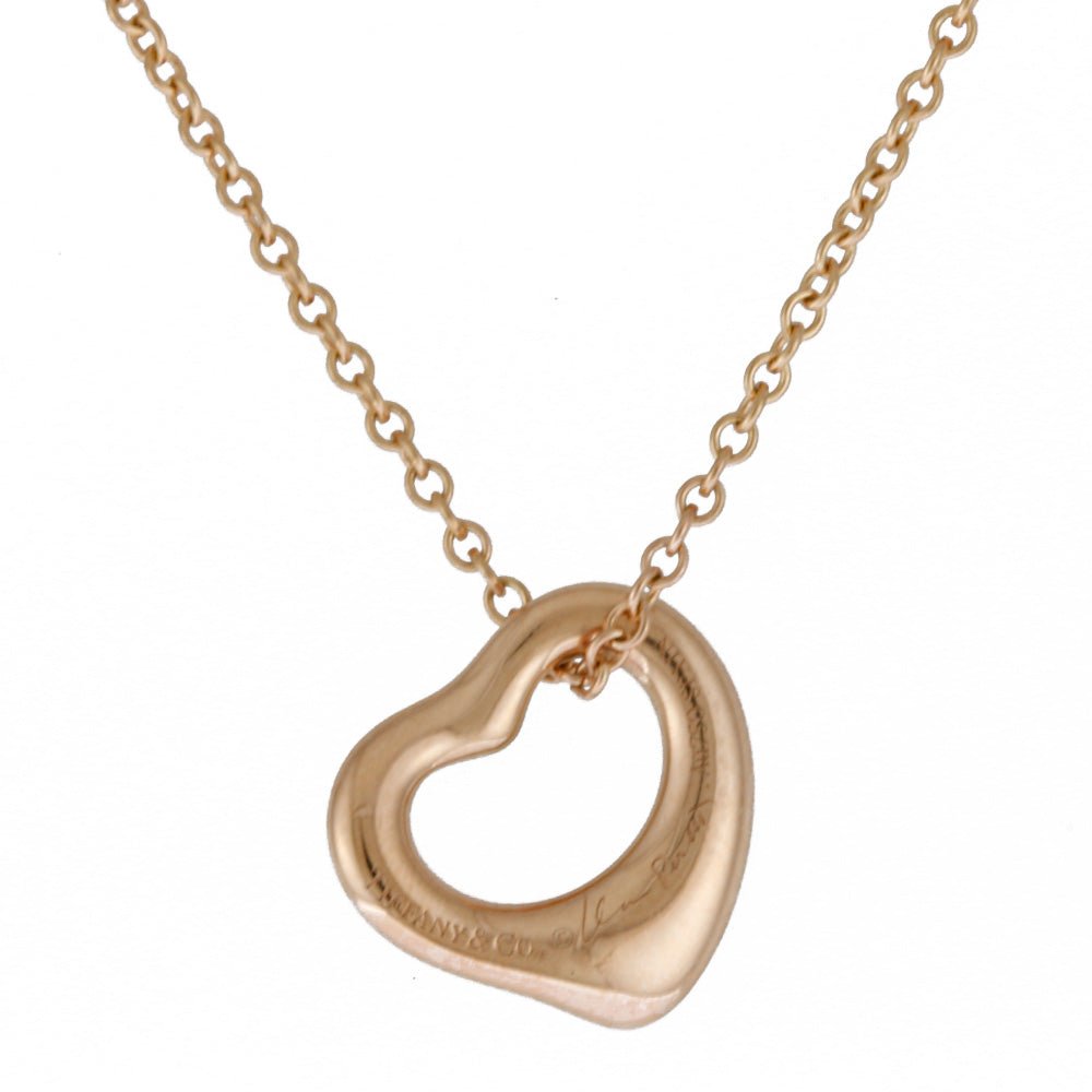 TIFFANY&Co. Tiffany Open Heart Necklace 18K K18 Pink Gold