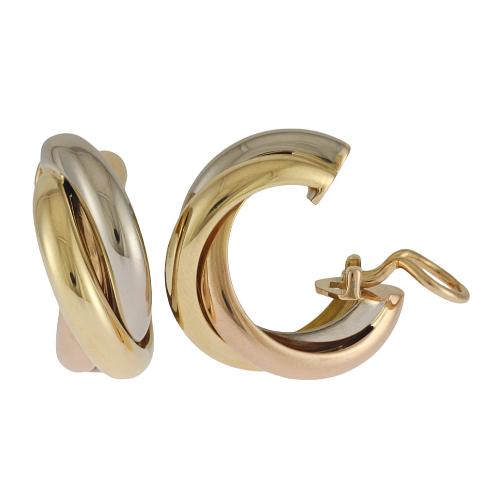 Cartier Cartier Trinity Earrings 18 Gold K18 Yellow Gold Ladies