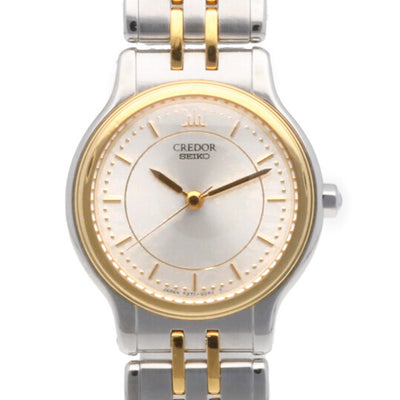 セイコー クレドール 18KT ベゼル 7371-0090 クォーツ レディース