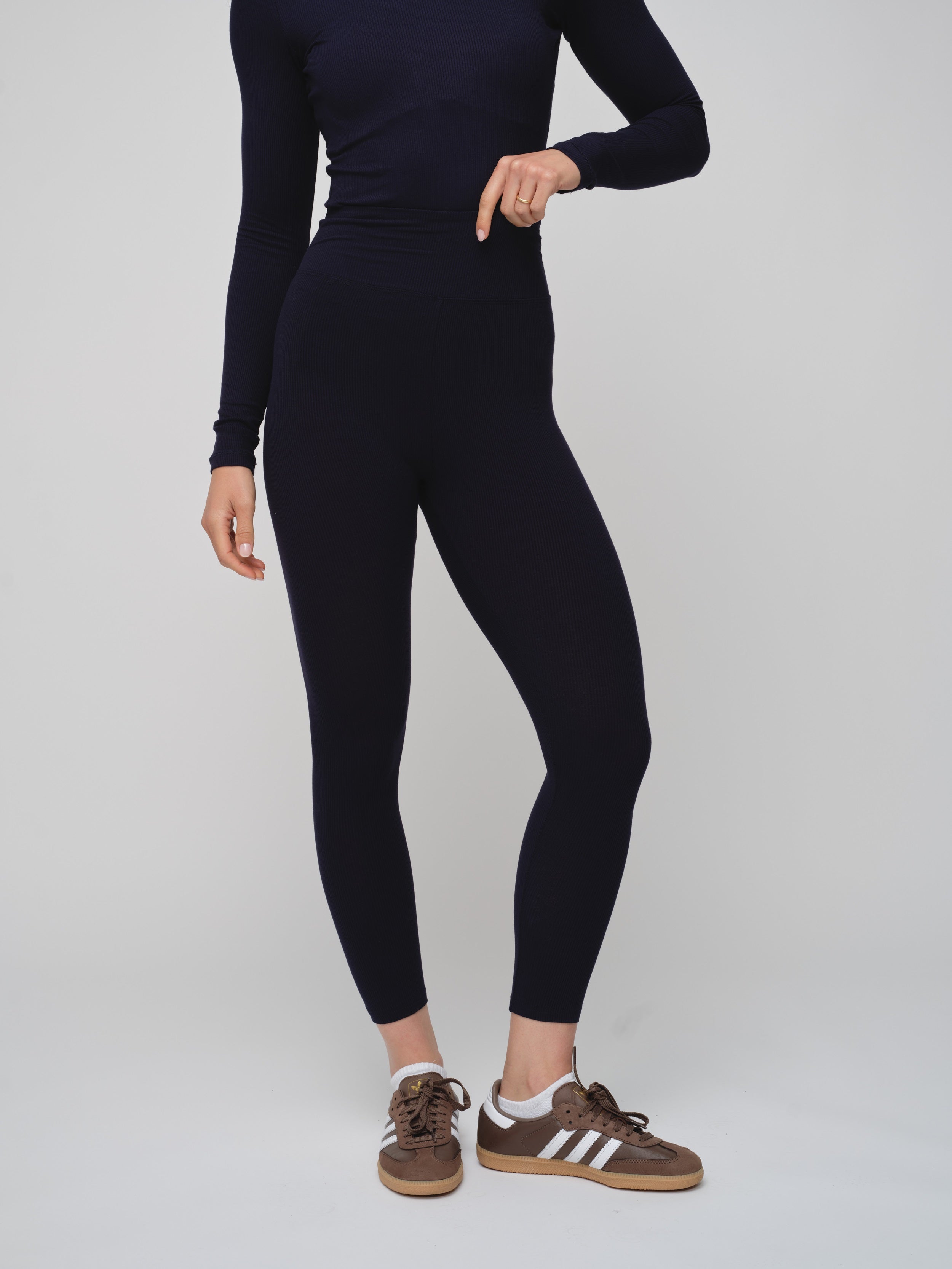 Basic Soft Rib Leggings | Recollection