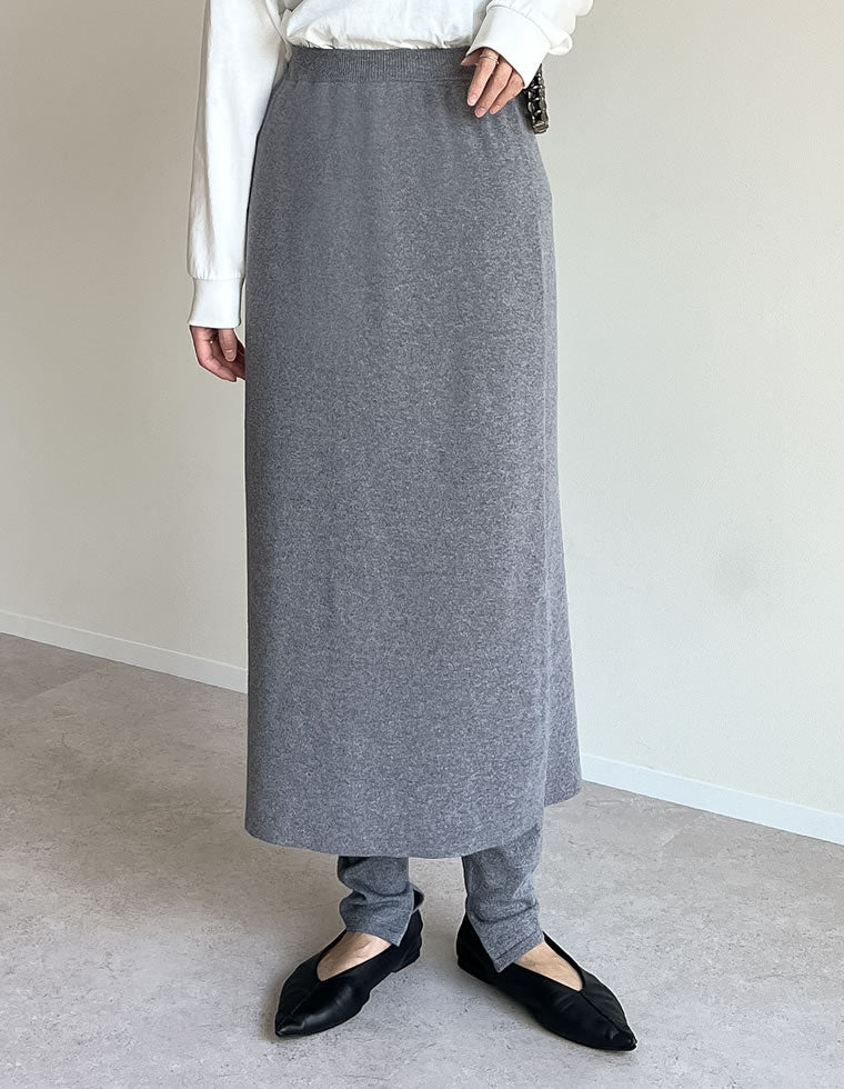 ストレッチタイトニットスカート＆ニットレギンスSET - スカート通販