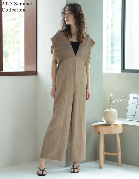 ドライタッチ深Vネックオールインワン - オールインワン通販 | 人気