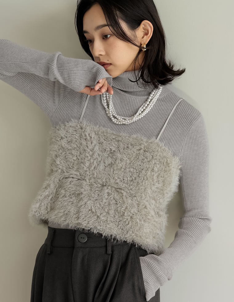 フェザーボアバルーンビスチェ - トップス通販 | 人気レディース