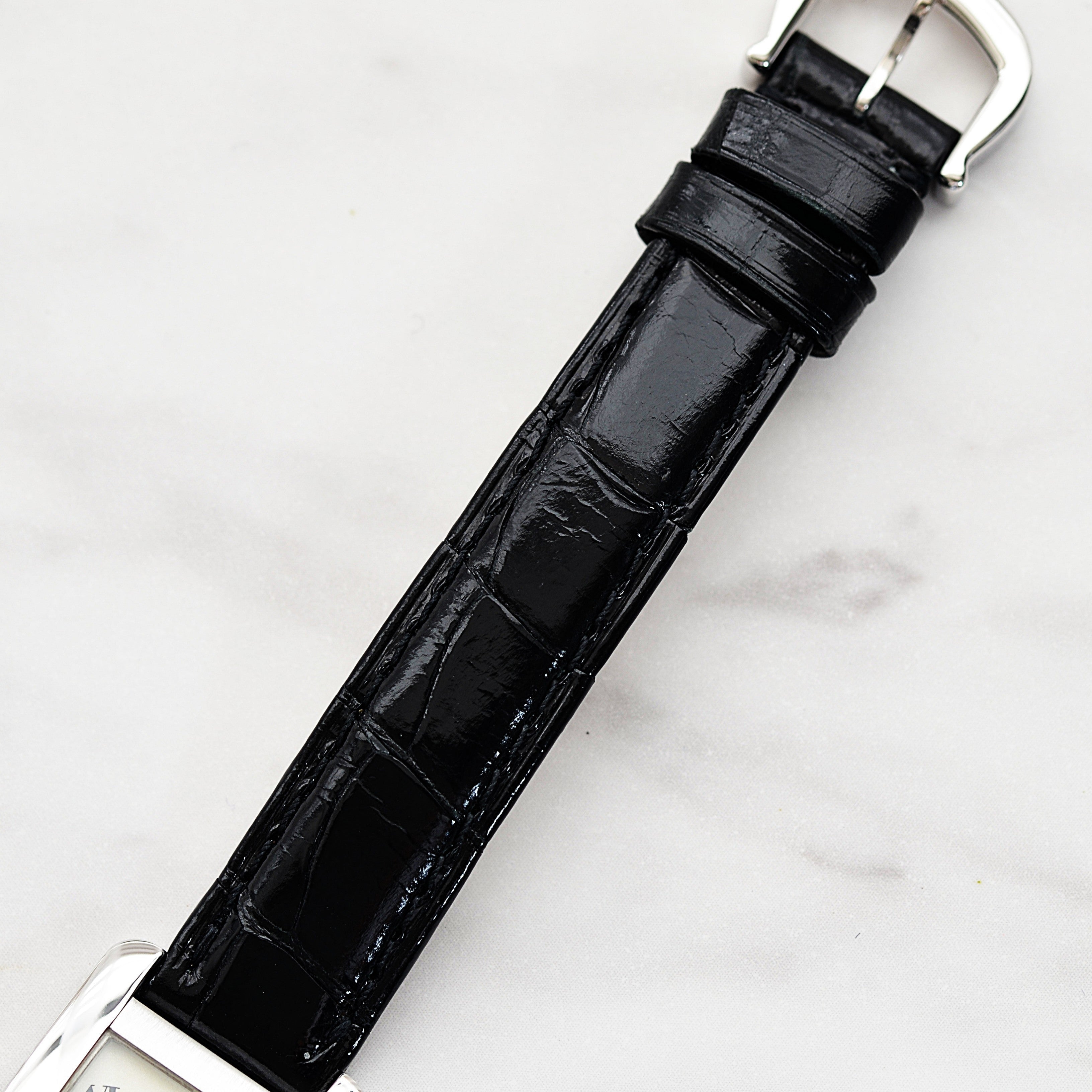 Cartier】カルティエタンクアメリカン SM 18KWG 純正18KWG尾錠付き