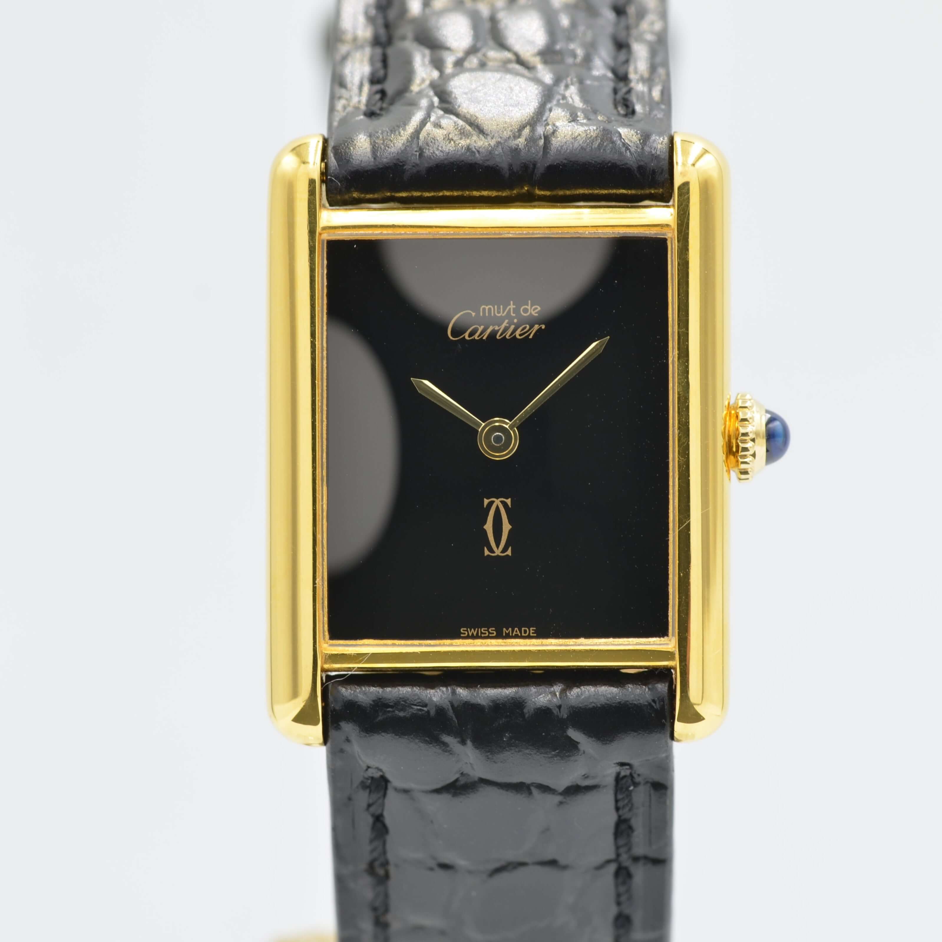 Cartier】カルティエマストタンク LMオニキス 永久保証書付き