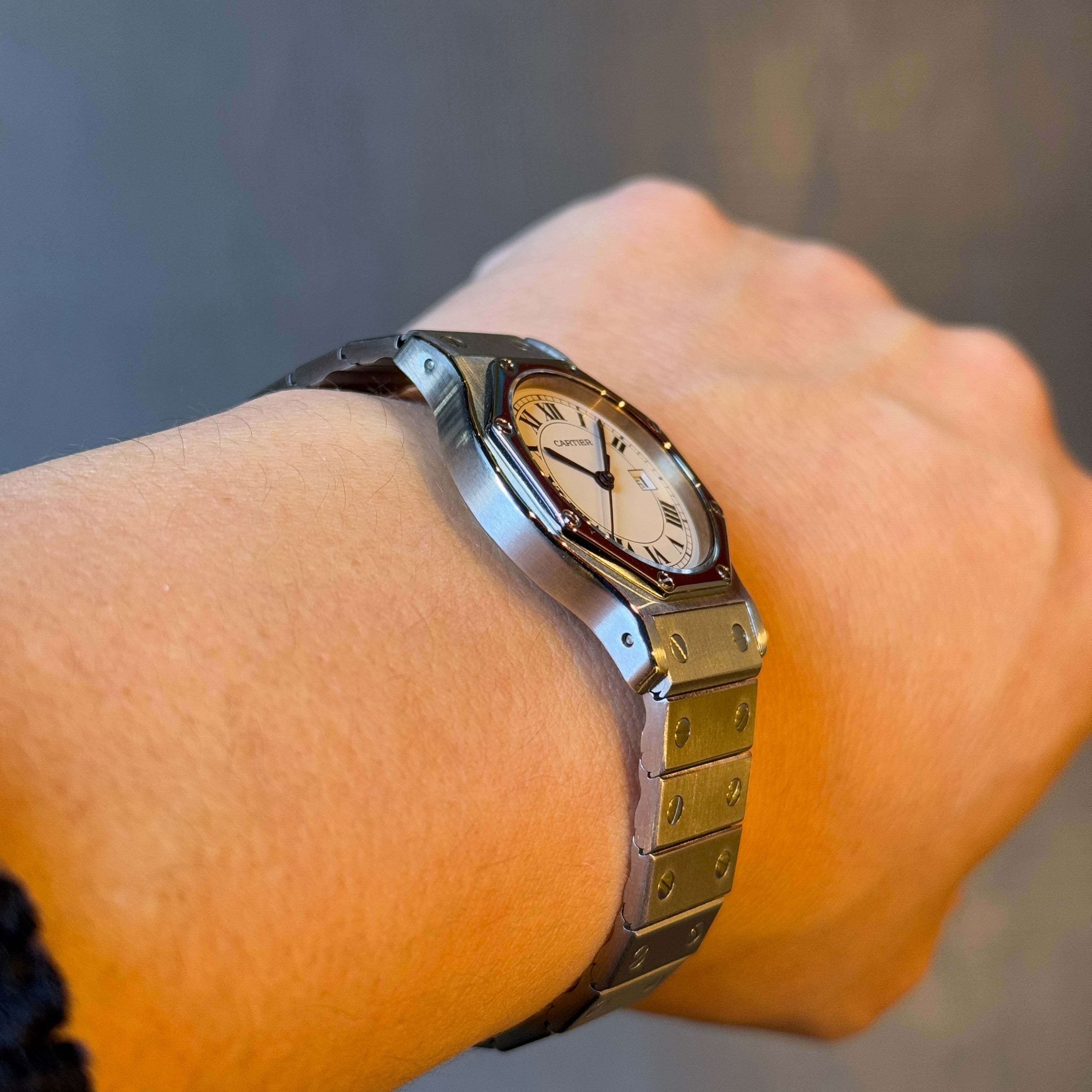 Cartier】カルティエ サントスオクタゴン LMステンレス自動巻き