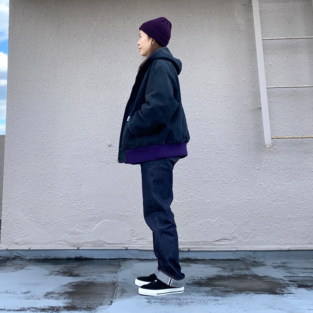 Needles『Zipped Work Hoody-16oz Cotton Canvas』(Black) – Reggieshop