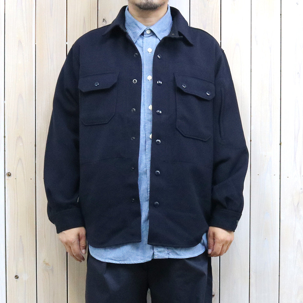 ENGINEERED GARMENTS : CPO Shirt Jacket-Heavy Wool Elastique (Dk