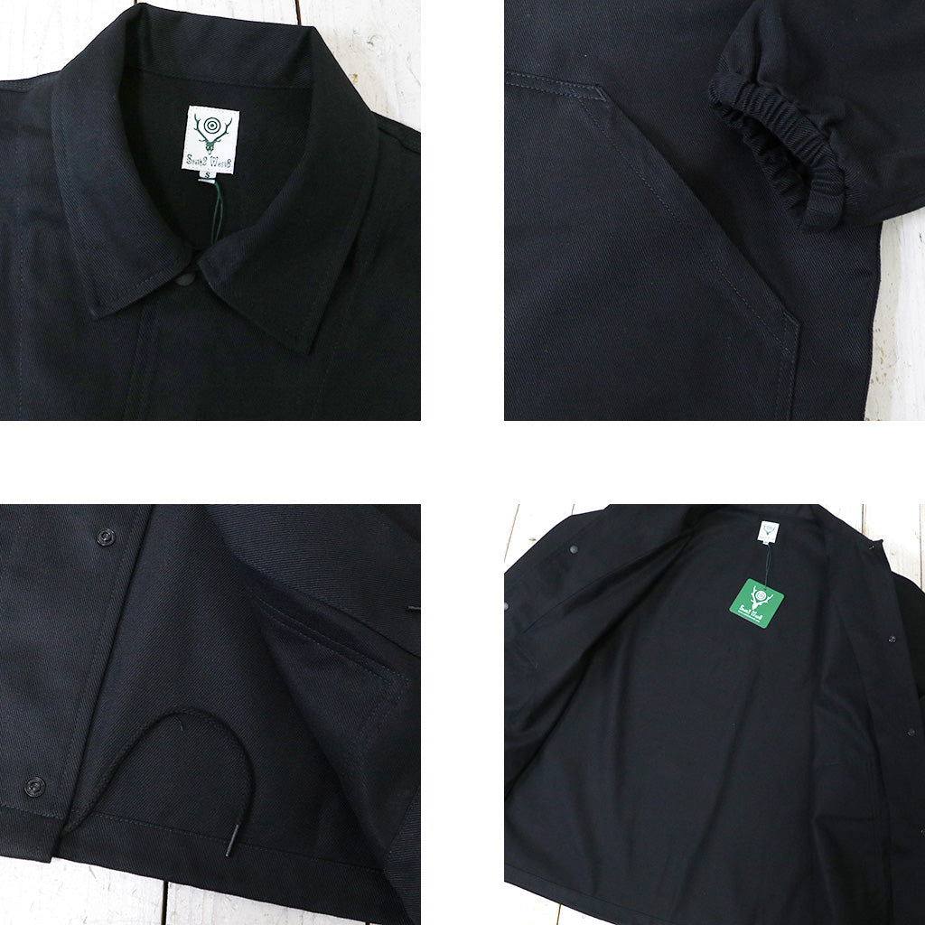 SOUTH2 WEST8『Coach Jacket-Cotton Twill』(Black) – Reggieshop