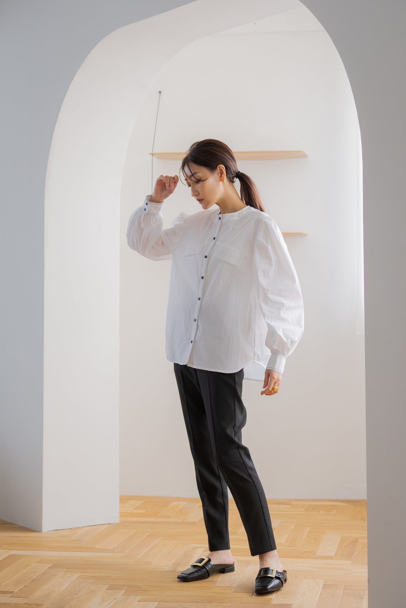 ユニセックスエンボスロゴニット ｜UNISEX EMBOSSED LOGO KNITの通販