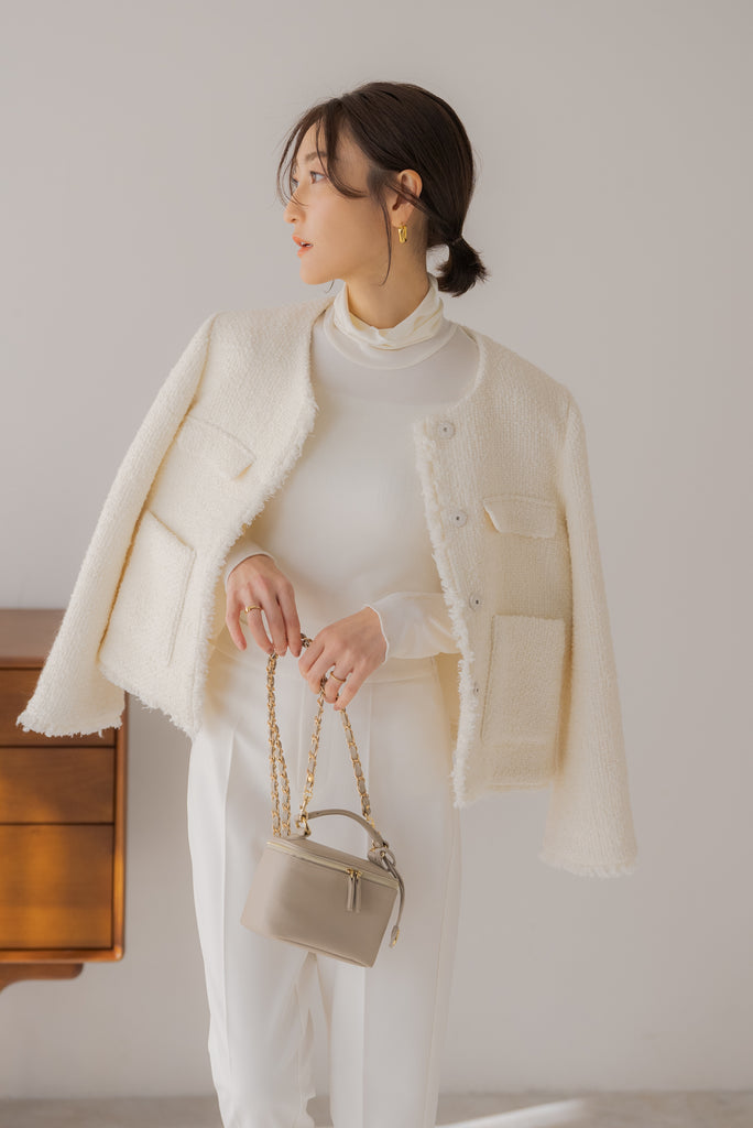 フリンジツイードジャケット｜FRINGE TWEED JACKETの通販｜regleam