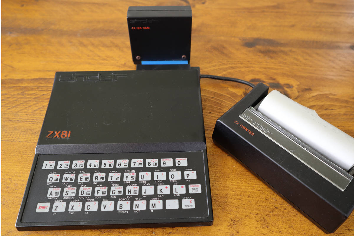 The 40-Year-Old Version: ZX81's sleek plastic case shows no sign