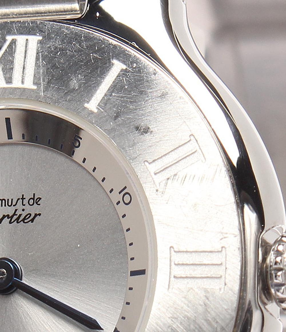 Cartier 腕時計 マスト21 クオーツ シルバー 1330 レディース メンズ