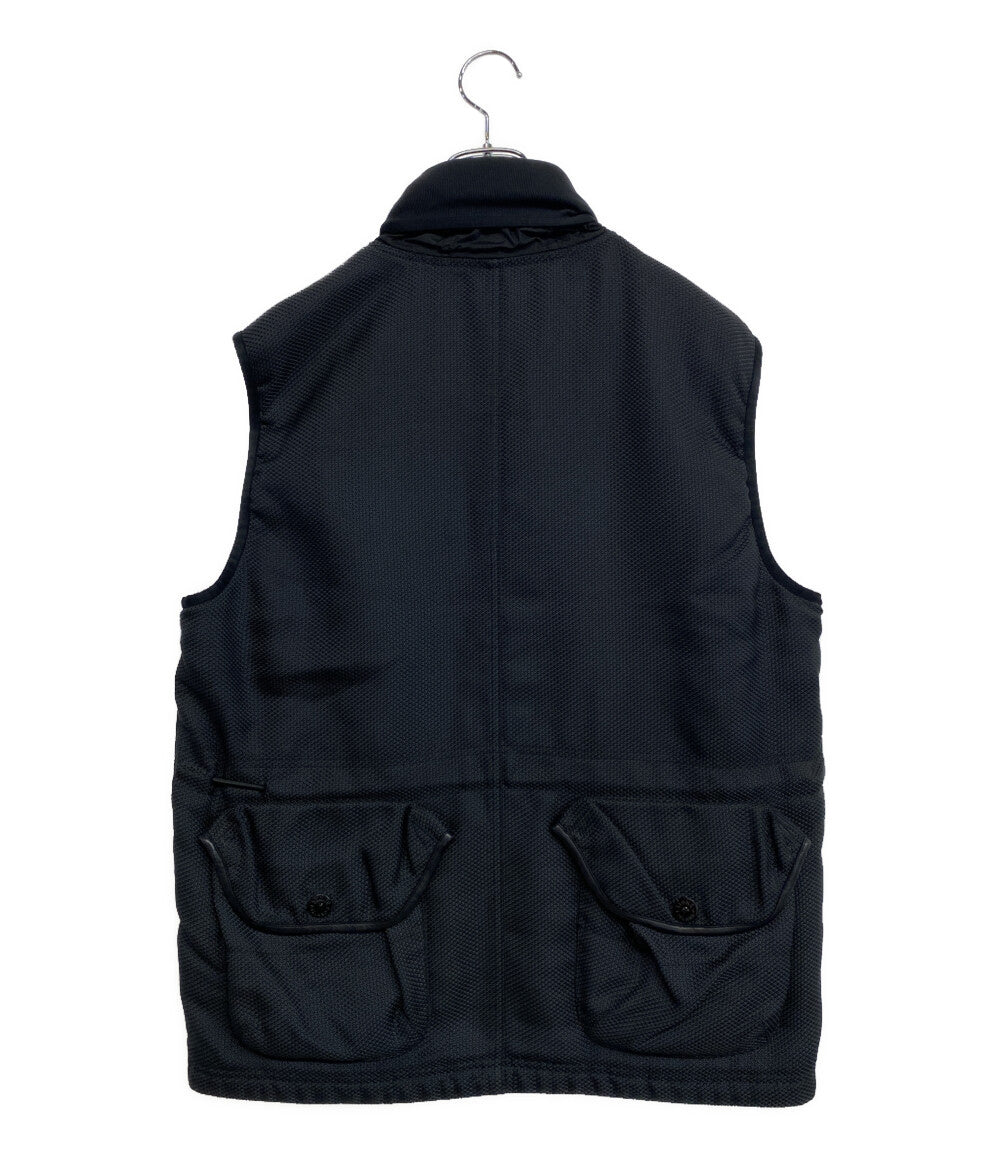 STONE ISLAND ベスト MODFIED PANAMA NYLON LEATHER VEST 中綿 メンズ
