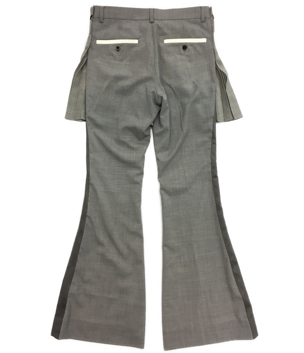 sacai フレアパンツ プリーツスカートドッキング 21-05533 レディース