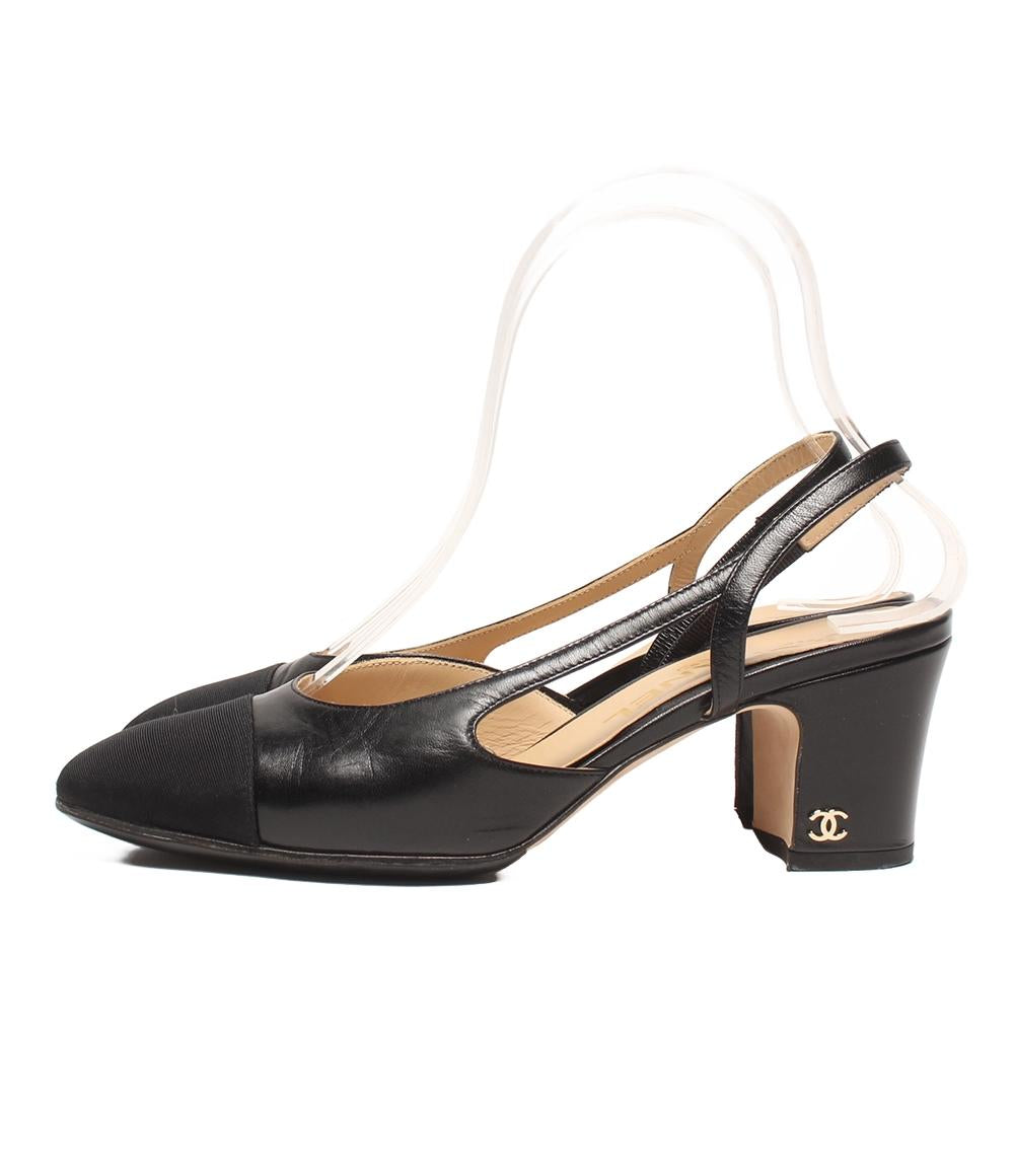 CHANEL スリングバック ミュール パンプス ココマーク G31318