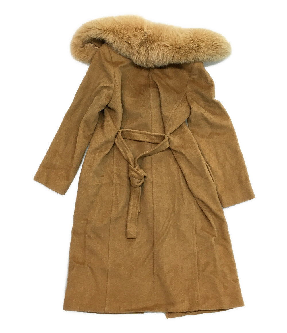 MAX MARA ファーガウンコート キャメル レディース SIZE 40 マックス