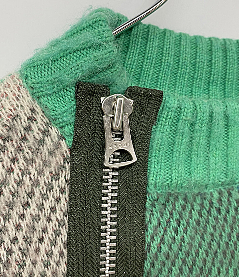 サカイ ブルゾン 22AW Plaid Knit Blouson 22-02857M メンズ SIZE 2