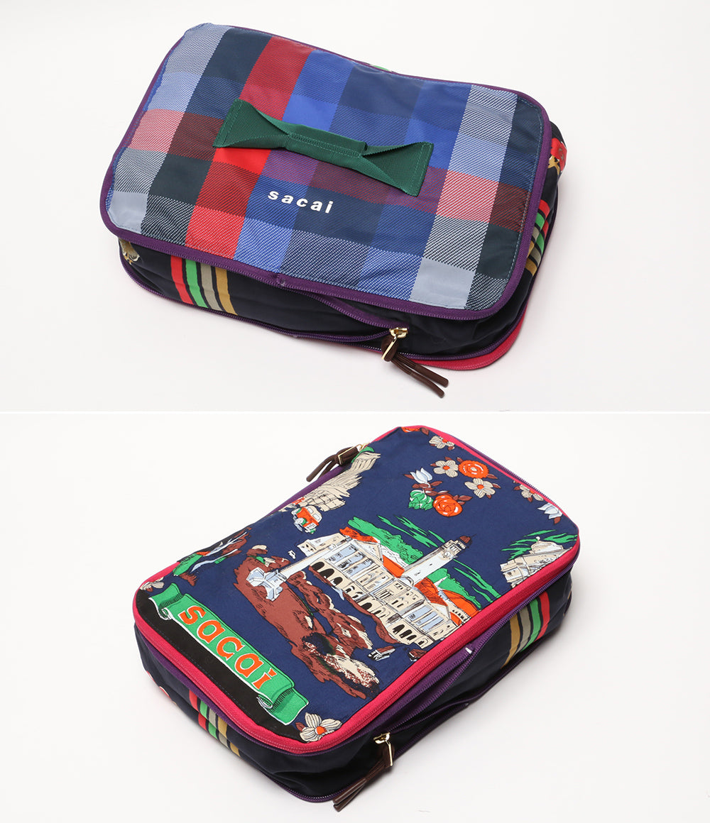 sacai トラベルポーチ Zantan Travel Pouch 3サイズセット レディース