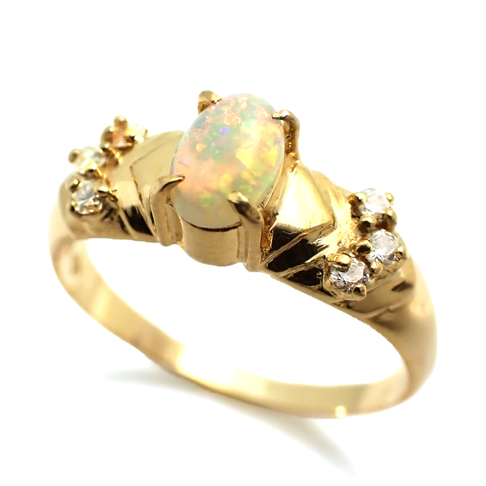 K18 オパール 指輪 11号 ゴールドカラー リング｜Reizm(リズム)