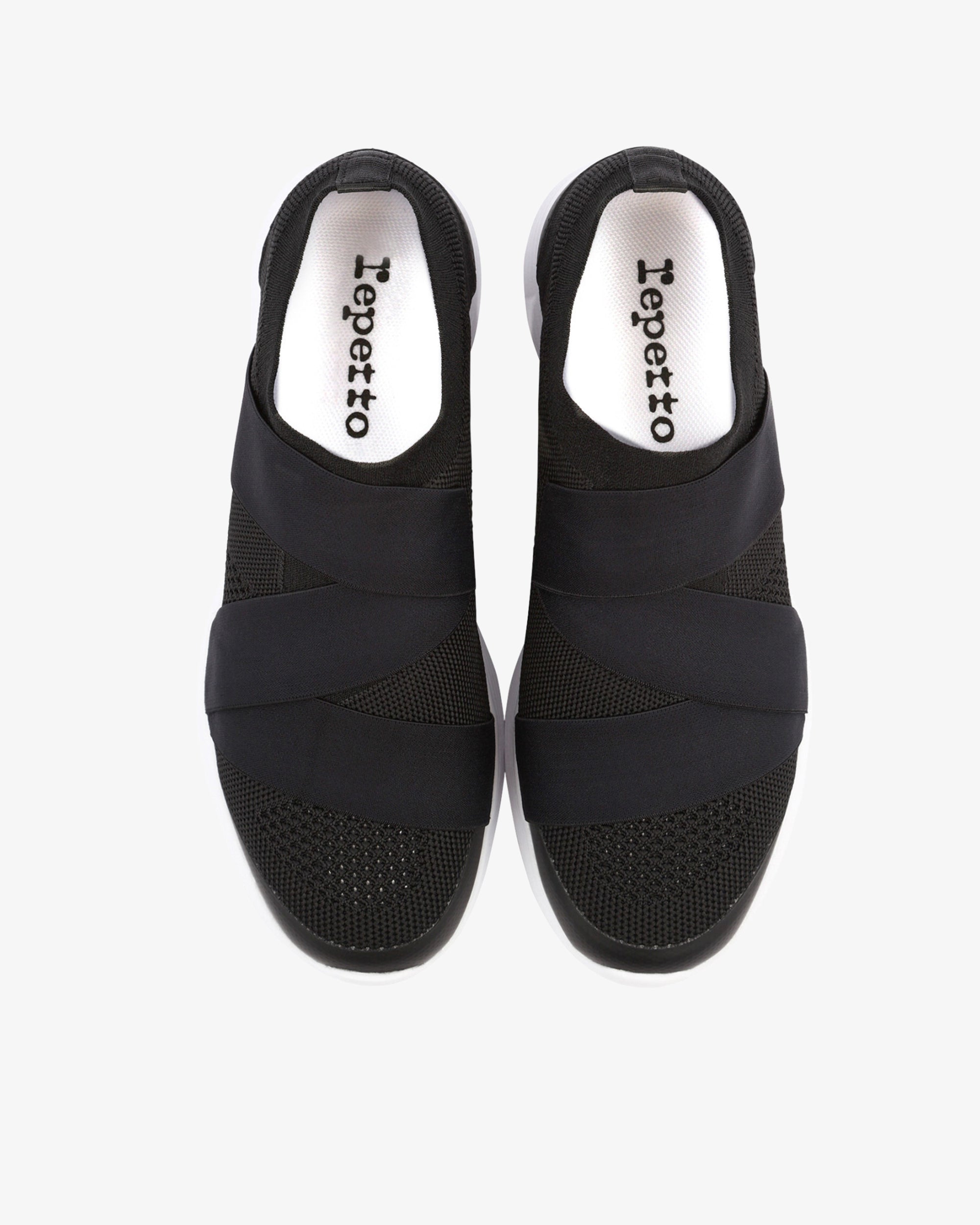Dance Sneakers Ribbon Black | Repetto