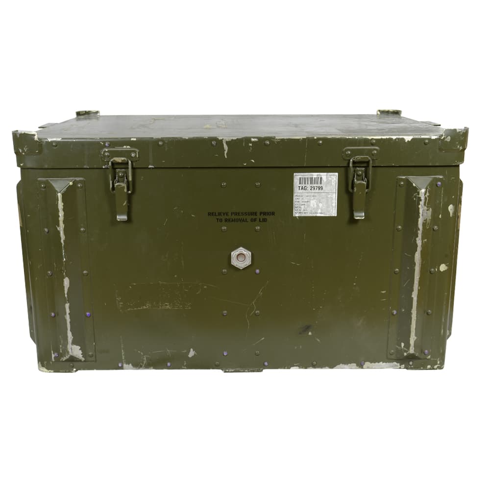 イギリス軍放出品 ミリタリーコンテナ 大型 アルミ合金製 トランス