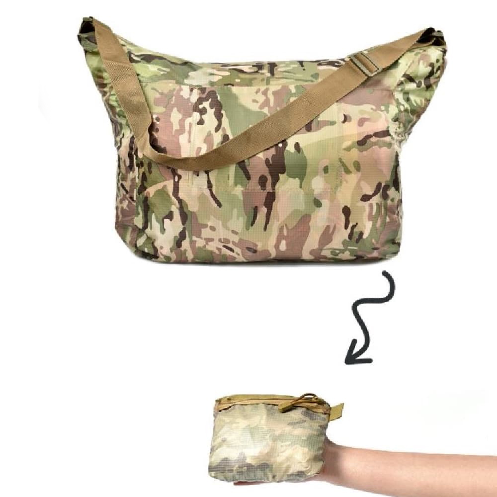 ショルダーバッグ 大容量 ポケッタブル 防水 マルチカム | ミリタリー