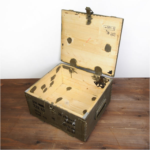 チェコ軍放出品 ミリタリーボックス 木製 ODカラー | ミリタリー