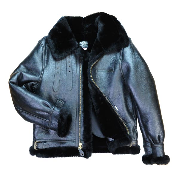 AVIREX B-3 フライトジャケット ムートン ブラック | ミリタリー