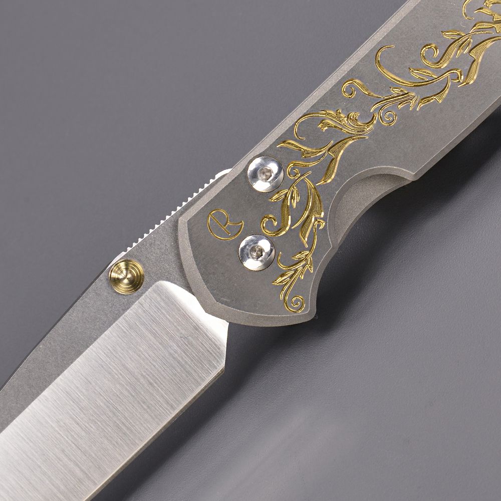 クリスリーブ 折りたたみナイフ セベンザ21 ゴールドリーフ