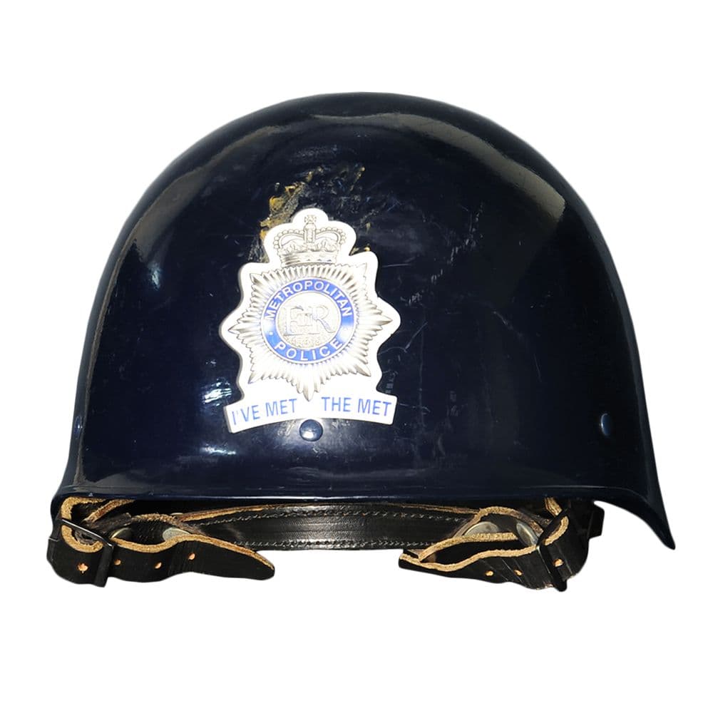 イギリス警察 放出品 ヘルメット F1型 ロンドン警視庁ステッカー付