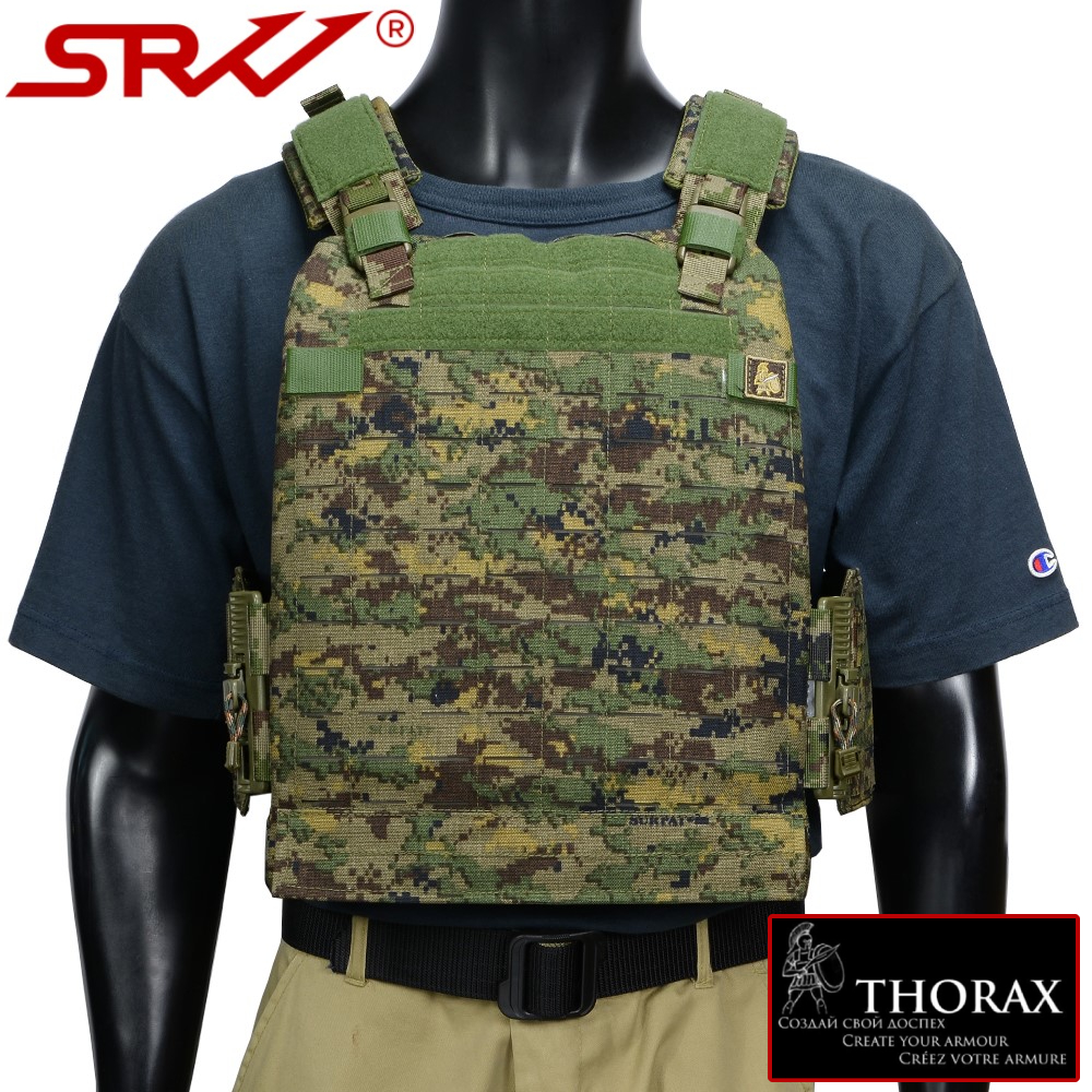 SRVV プレートキャリア THORAX LT フラップレス仕様 ROCバックル搭載