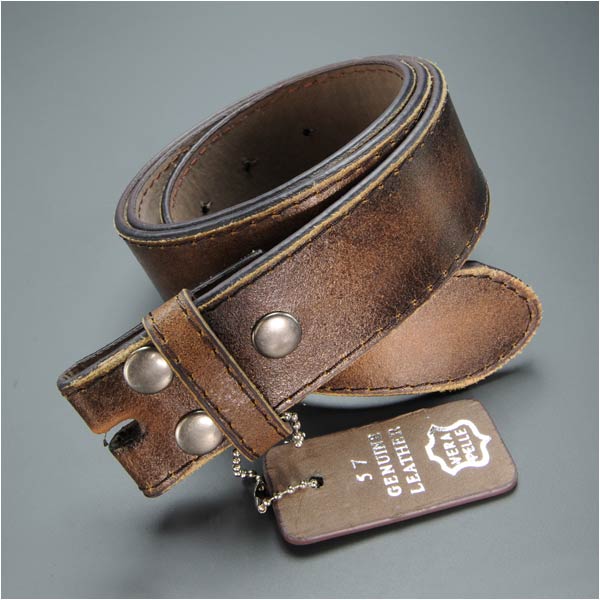 レザーベルト ヴィンテージ風 ブラウン | ミリタリーショップ レプマート