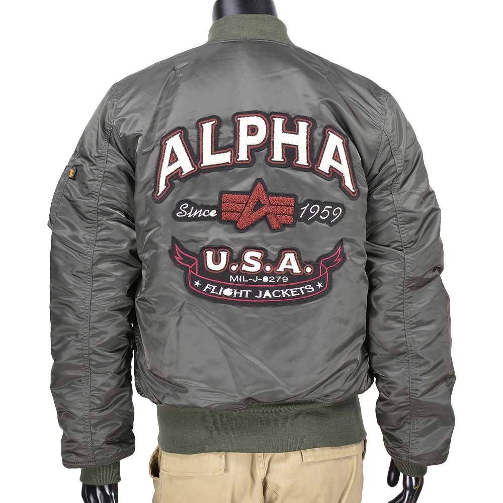 ALPHA MA-1 フライトジャケット TA0112-076 BACK EMBLEM | ミリタリー