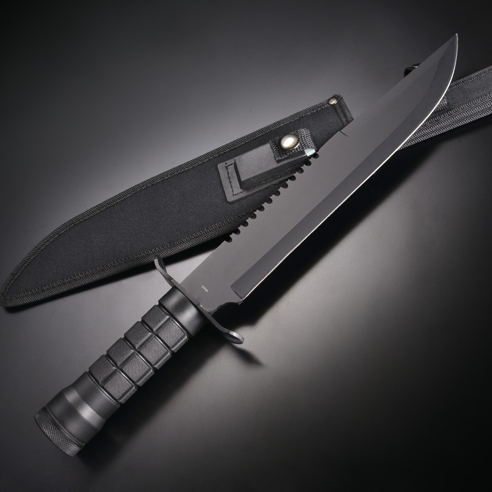 Frost Cutlery サバイバルナイフ Survival Scout I ブラックハンドル