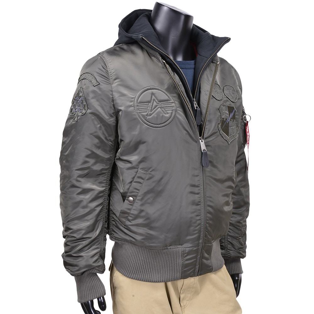 ALPHA MA-1 フライトジャケット D-TEC RP.グレー | ミリタリーショップ