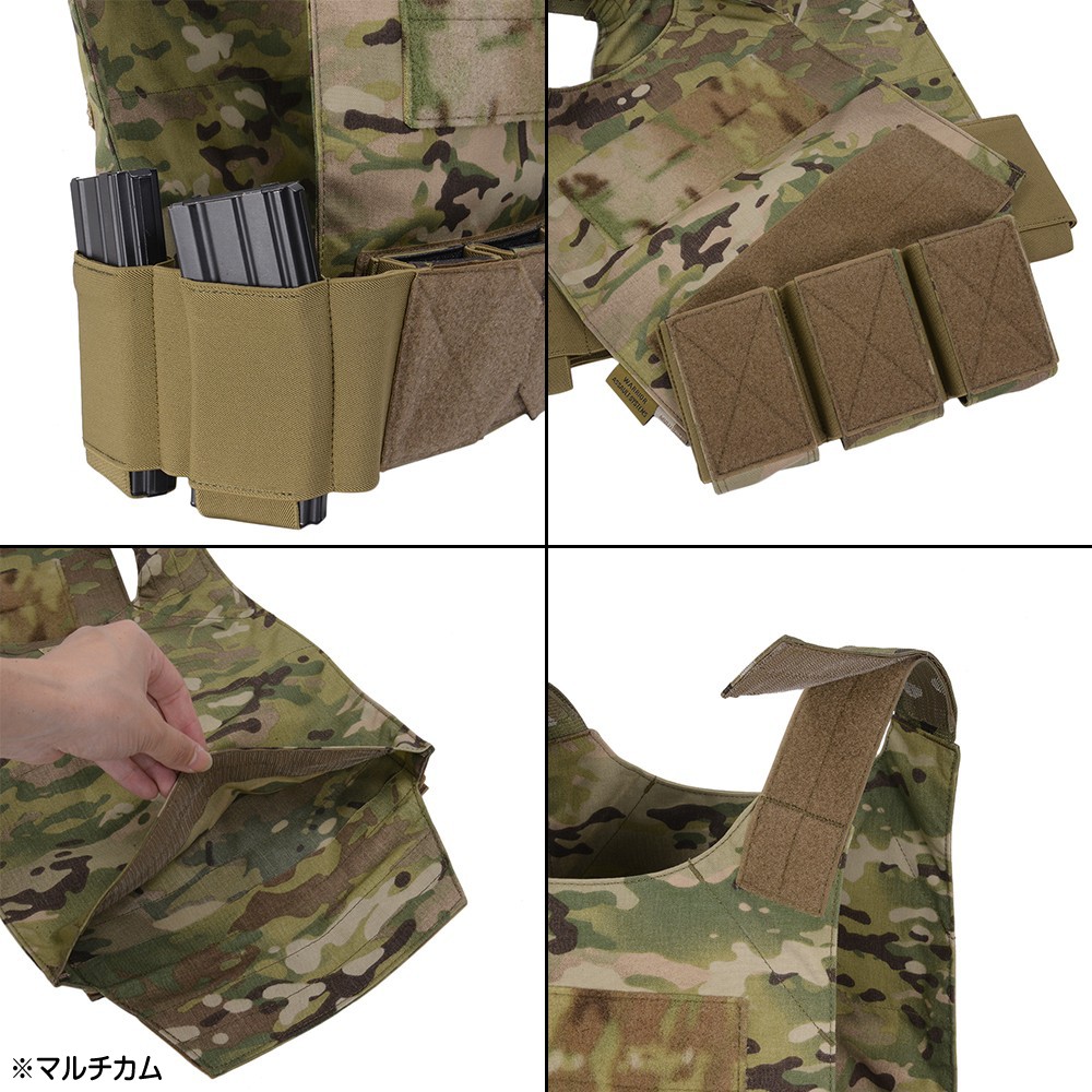 Warrior Assault Systems カバートプレートキャリア Mk1 マガジン7本
