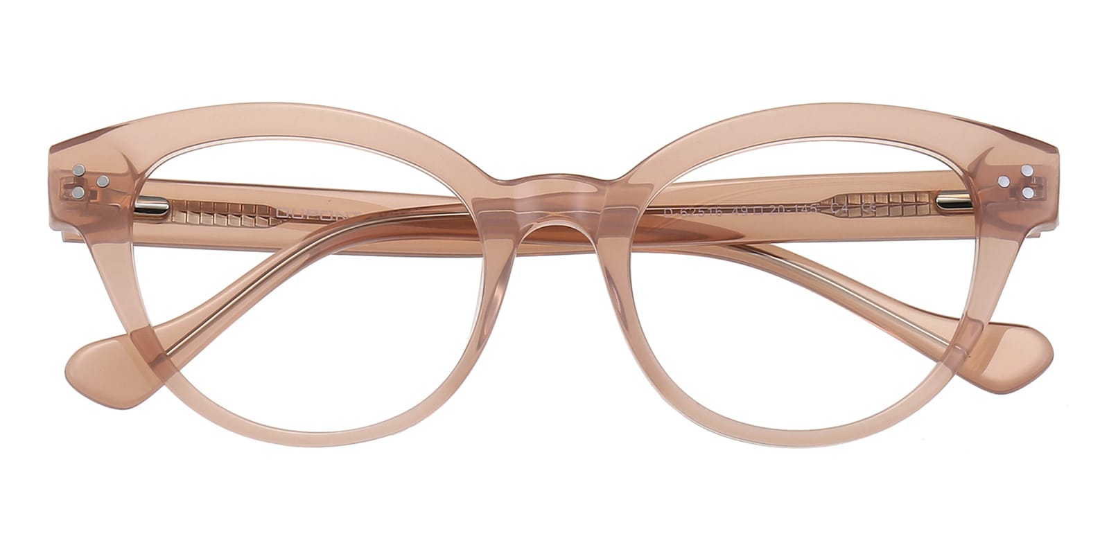 Roxanne Cat Eye Rose Tan Full-Frame Acetate Eyeglasses | GlassesShop