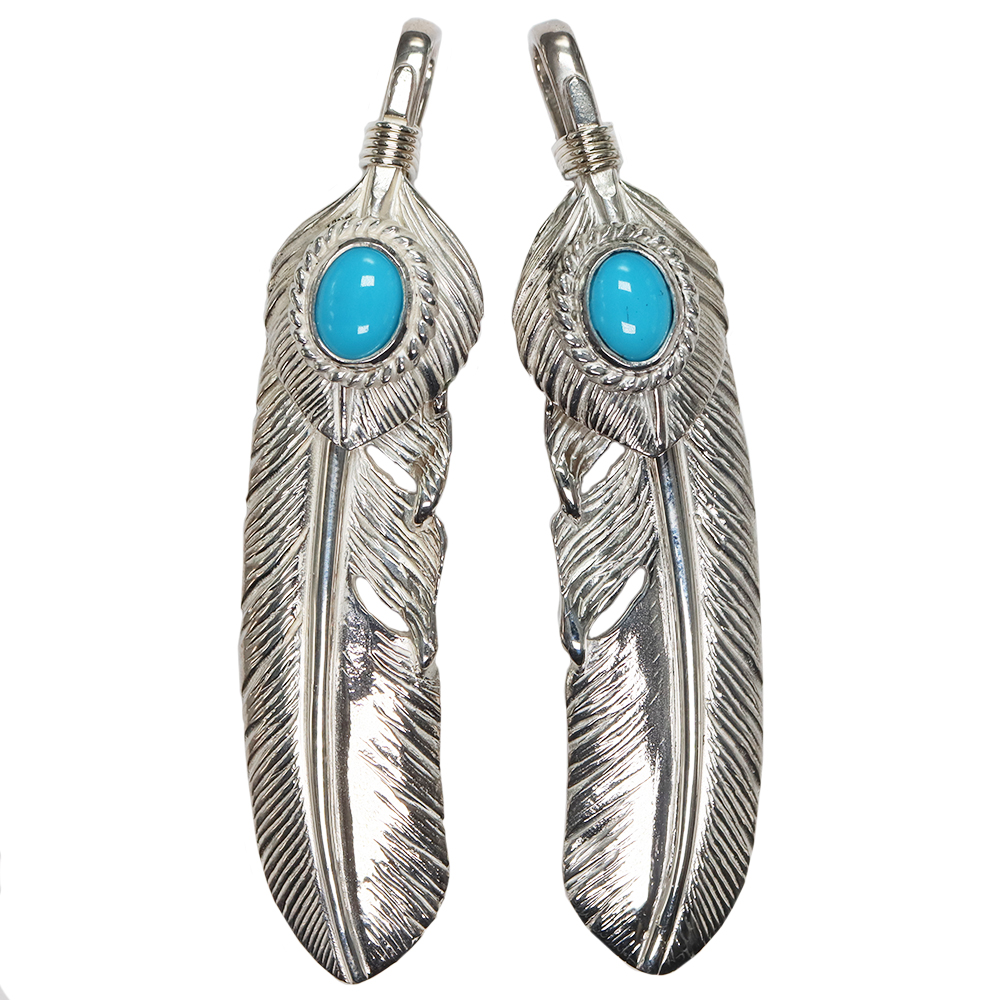 TADY&KING特大ハートSVフェザー銀縄ターコイズ ALL ITEM TADY＆KING