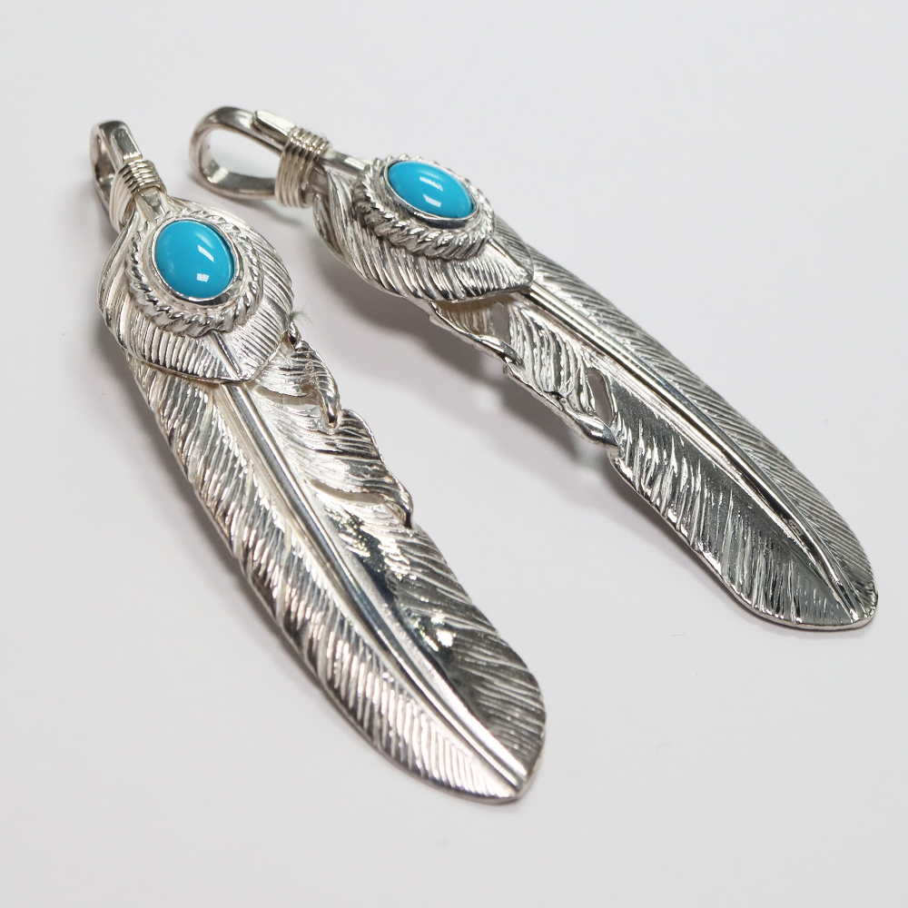 TADY&KING特大ハートSVフェザー銀縄ターコイズ ALL ITEM TADY＆KING