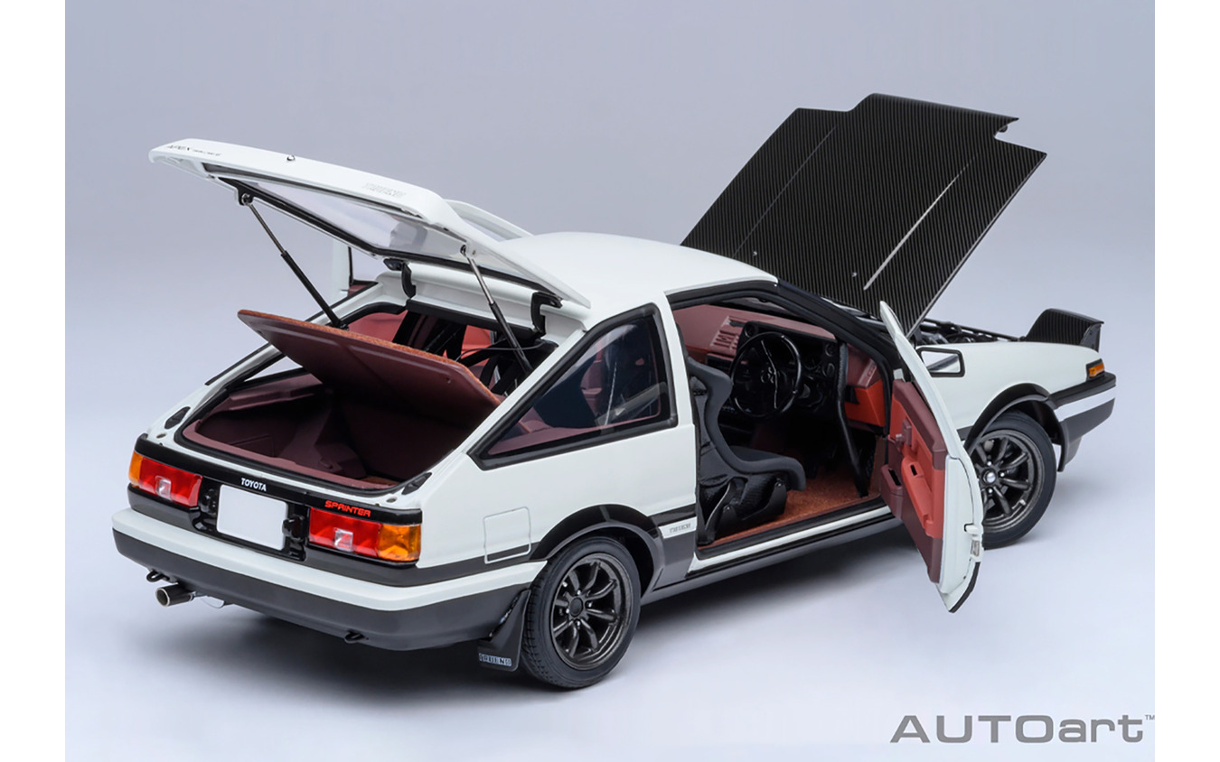 頭文字D』30周年記念、「ハチロク」最終仕様が18分の1ミニカーに…東京