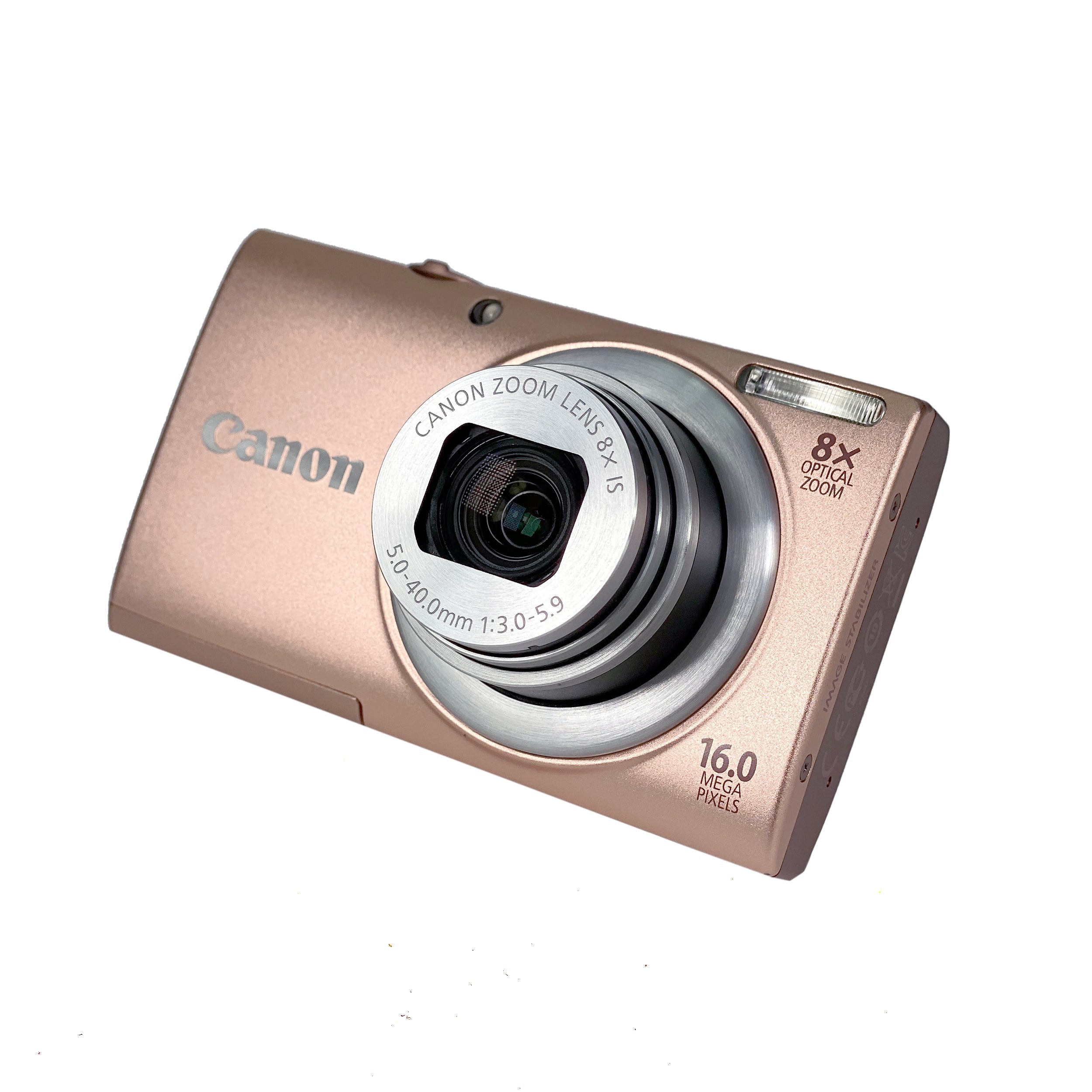 Canon PowerShot A4000 IS Digital Compact - Peach Pink – Retro